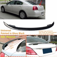 Fit For 04-2008 Mitsubishi Galant Trunk Spoiler Wing Gloss Black 51 Universal Fit For 04-2008 Mitsubishi Galant Trunk Spoiler Wing Gloss Black 51 Universal