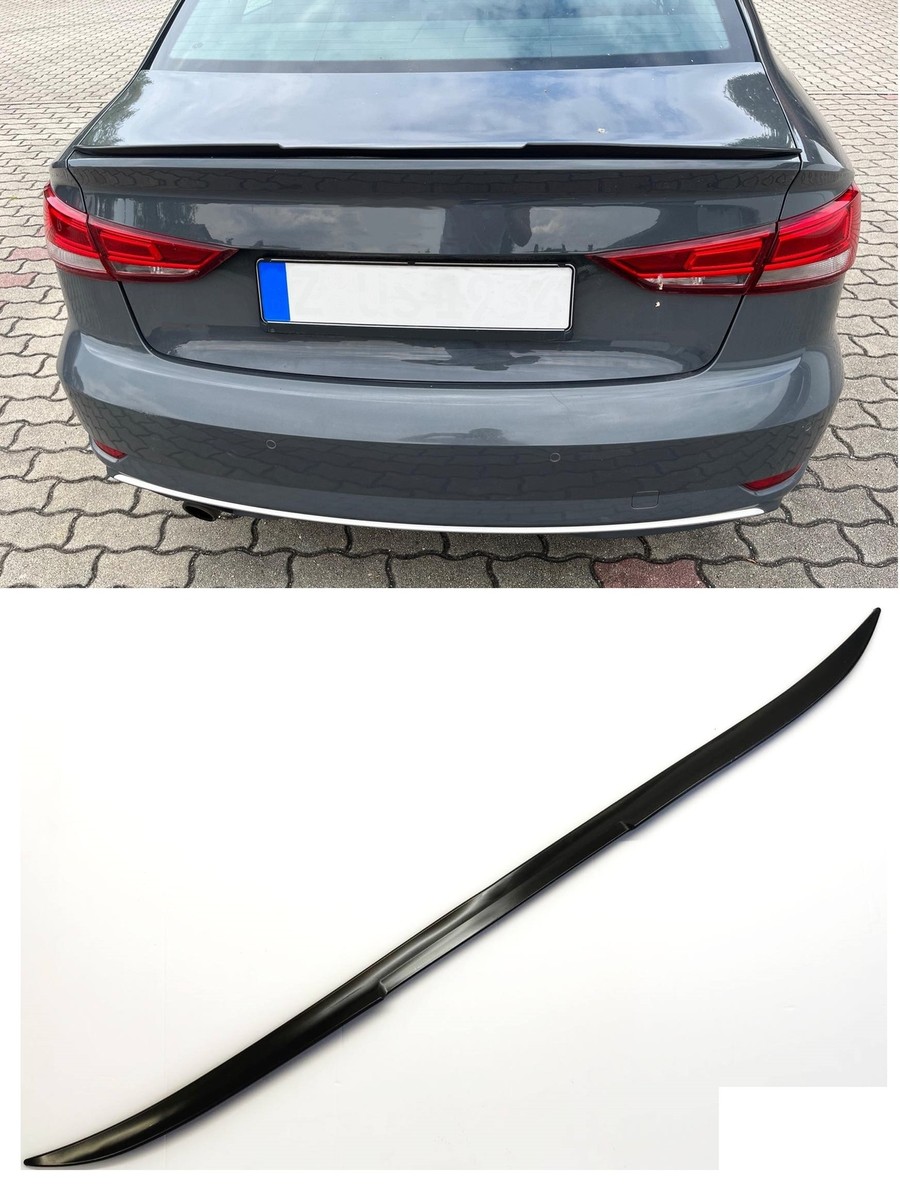 Spoiler Arrière Universel 132cm Pour AUDI - Noir ABS, Peint, Fixation Adhésive, Neuf