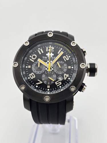 TW Steel Emerson Fittipaldi Chronograph Men's Rubber Watch - TW609 ($875 MSRP) - Picture 2 of 13