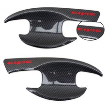 4door Black Carbon Handle Bowl Cover For Honda Civic Fb Sedan 2012 2013 2014 4door Black Carbon Handle Bowl Cover For Honda Civic Fb Sedan 2012 2013 2014