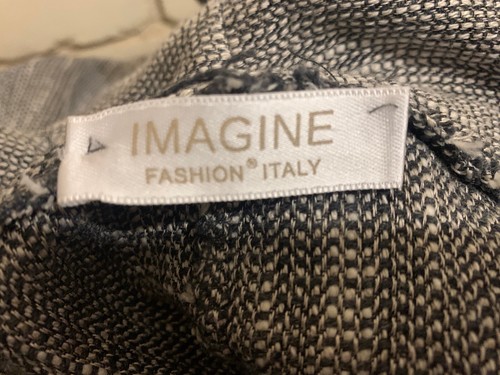 Imagine Italy Womens Open Style Grey Linen Blend Jacket Size L Made In Italy - Picture 9 of 11