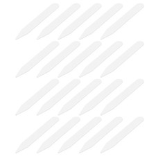 100Pcs Plastic Collar Stays, 3"x0.4" LxW Dress Shirt Collar Inserts, White