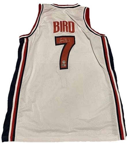 Larry Bird Signed USA Basketball Jersey #7 BAS Autograph Custom XL