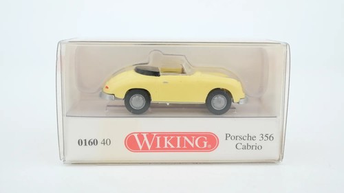 Wiking H0 016040 Porsche 356 Cabrio amarillo | Condition: Gebraucht