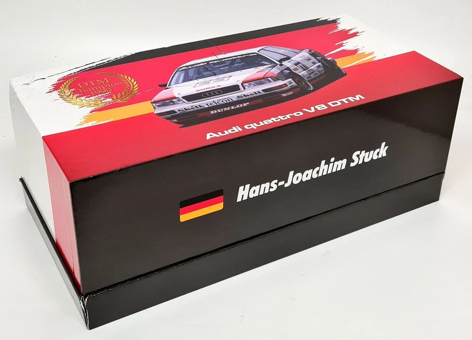 Werk83 1/18 Audi V8 DTM #44 H.J. Coche modelo diecast Stuck 1990 (espejos TLC) Foto 2 de 4