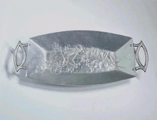 Everlast Forged Aluminum Bread Tray Rectangular  Pine Branch Design