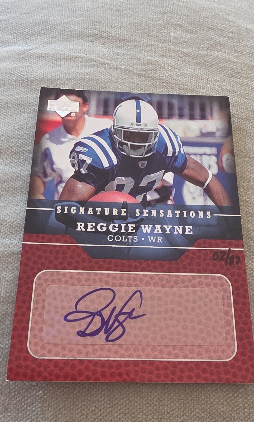 2005 Upper Deck - Signature Sensations Reggie Wayne #SS-RY /87 (AU)