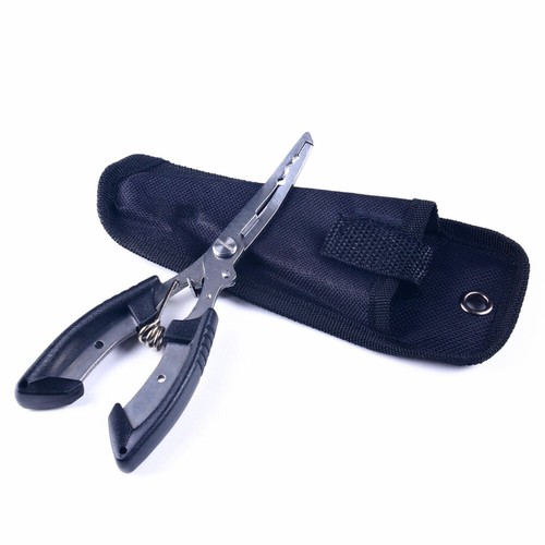 Fishing Pliers Stainless Steel Hook Remover Scissors Line Cutter Split Ring Tool - Picture 16 of 16