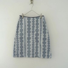 Mina Perhonen Kemuri Linen Cotton Skirt 36 Used MidLength Organic Fabrics