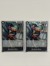 RORONOA ZORO 2-CARD RARE FOIL LOT 2025 Royal Blood ONE-PIECE OP10-095 Mint