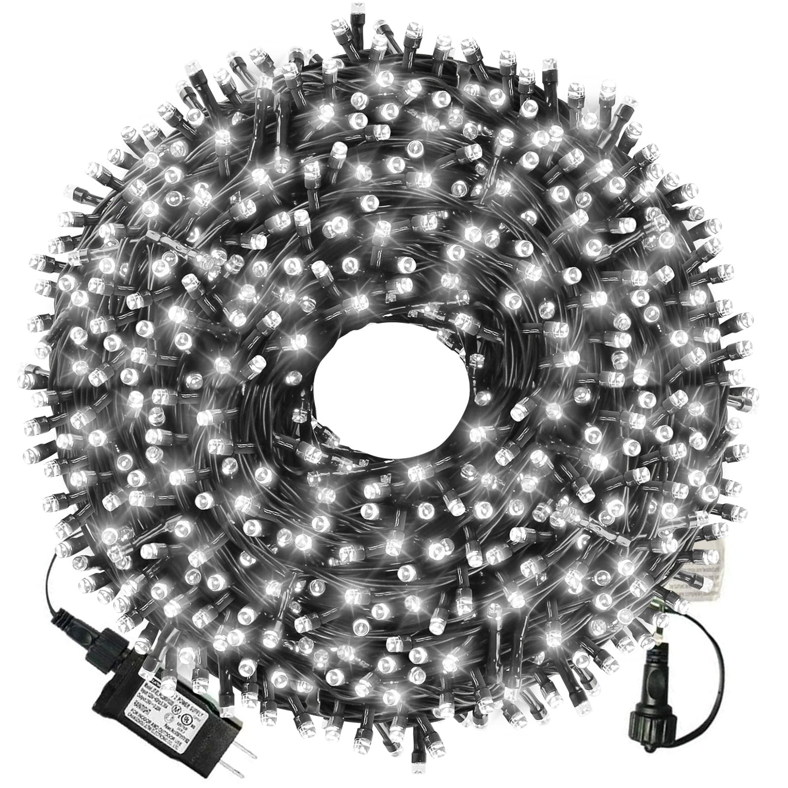 300 LED 105ft XTF2015 Christmas String Lights with 8 Modes End-to-End Plug