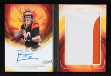 2019 Panini Origins Rookie Booklet Autos Gold 25/25 Ryan Finley Patch Auto 0c3