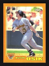 Keith Osik Pittsburgh Pirates 2001 Topps Chrome Retrofractor #482