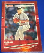 2020 DONRUSS RED HOLO JORDAN HICKS ST. LOUIS CARDINALS PARALLELS BASEBALL MVP ⚾️