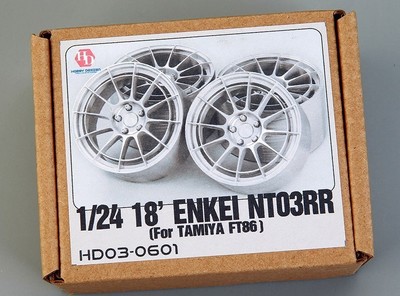 Hobby Design Enkei NT03RR 18 Zoll Rad Tamiya FT86 1/24 gebraucht