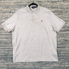Polo Ralph Lauren Mens XL Classic Fit Short Sleeve Polo Shirt Heather Gray