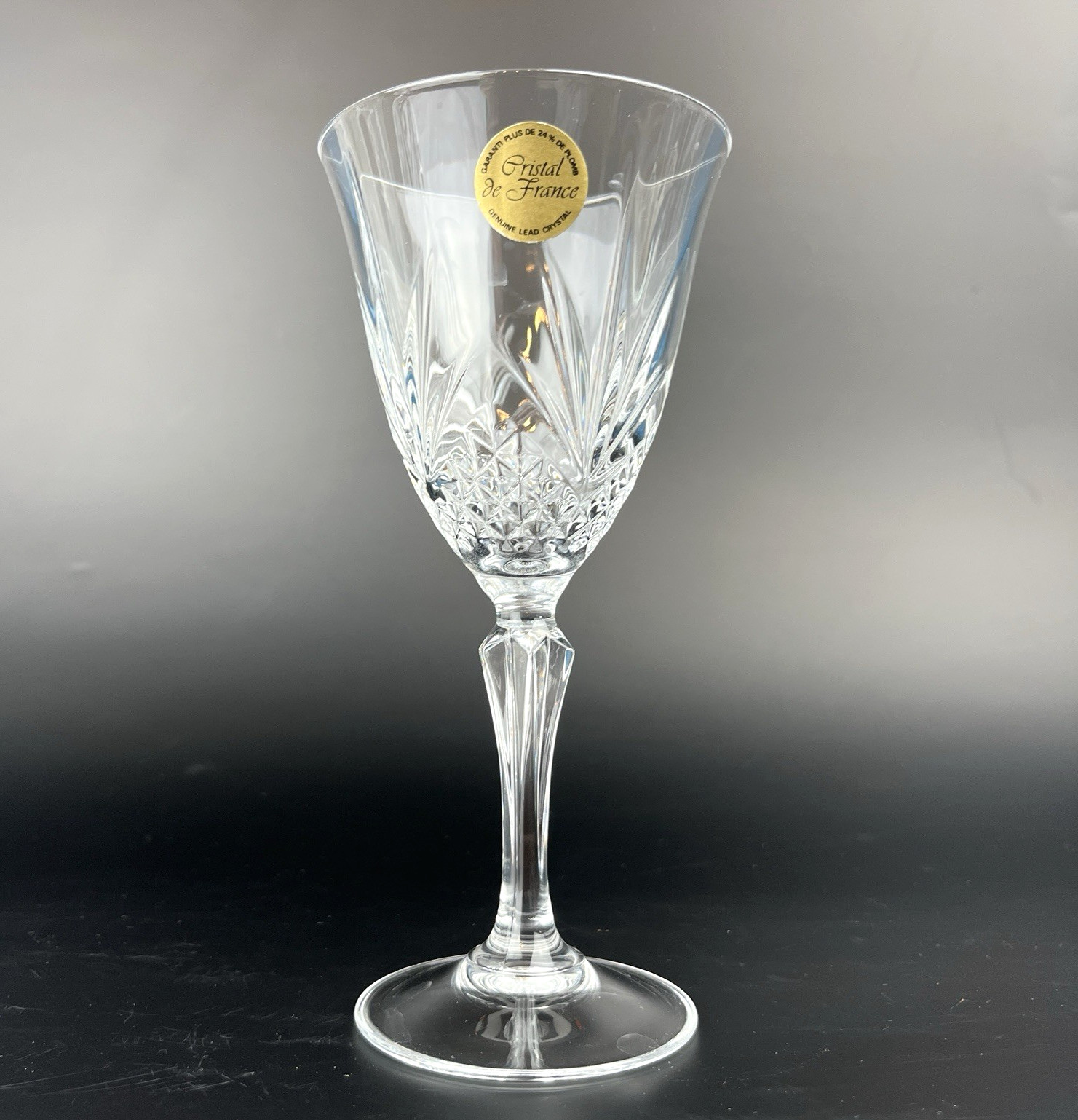 Cristal d'Arques Chantilly Crystal Wine Glasses Set 4 French Lead Crystal 17cm image 6