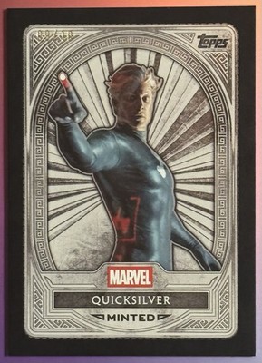 2025 Topps Marvel Mint Quicksilver /10 Minted Black