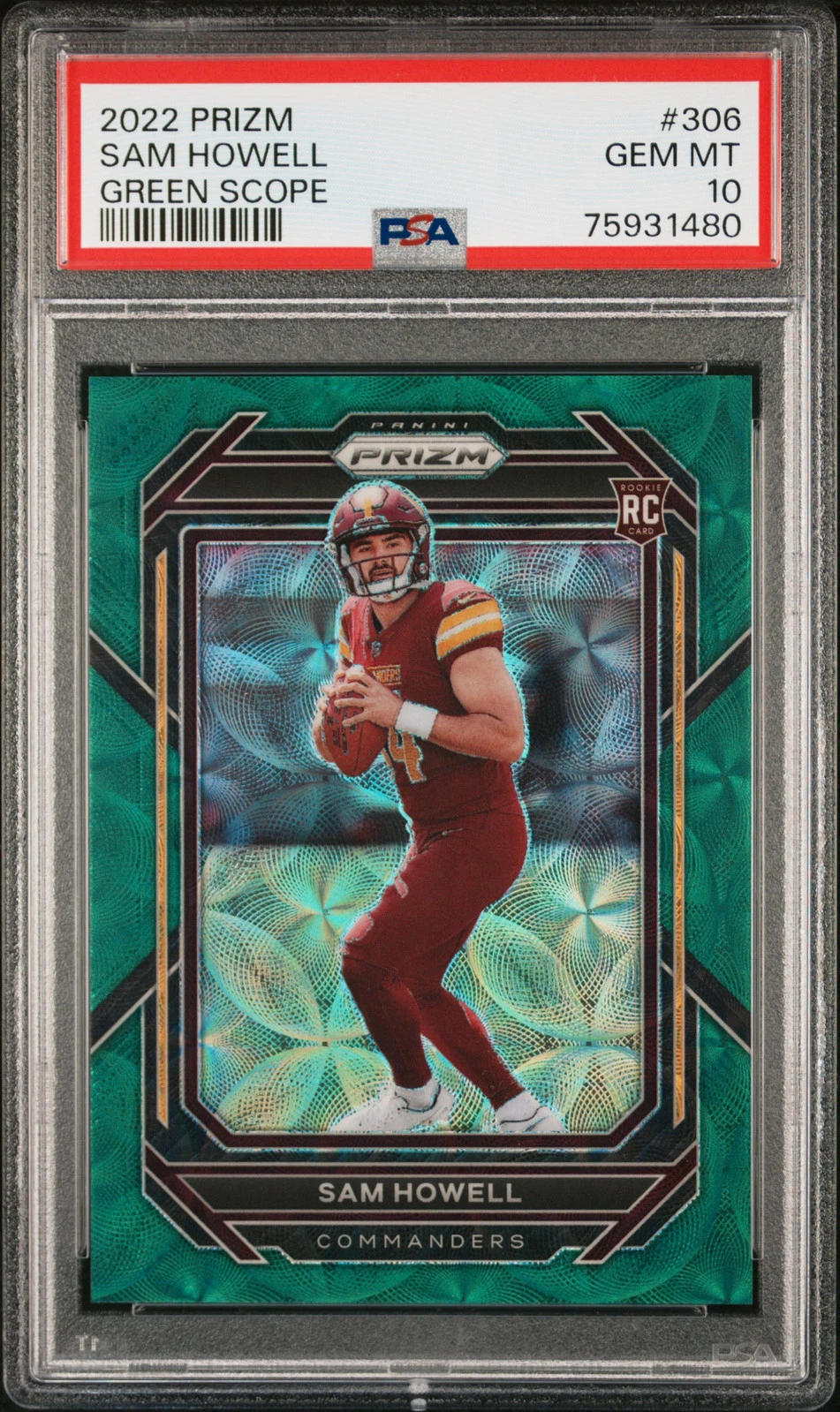 Sam Howell trading card