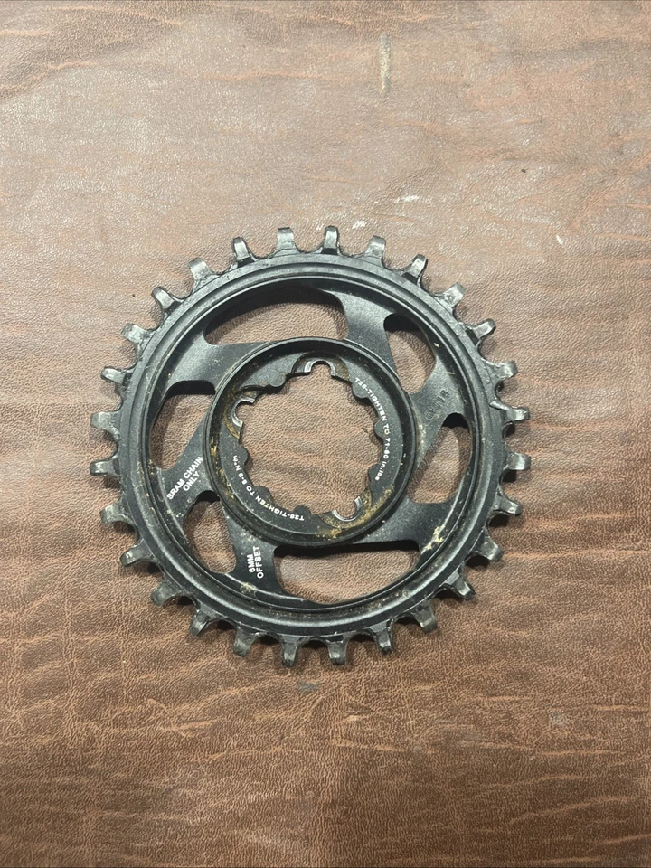 Plato genuino Sram X-Sync montaje directo 28T 6 mm desplazado negro Foto 2 de 2