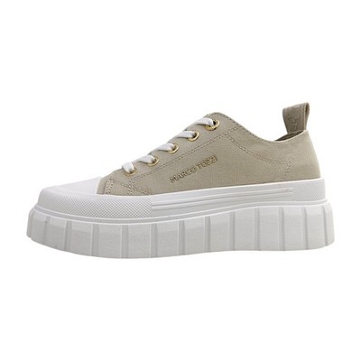 Marco Tozzi  Damenschuhe Schnürschuhe Sportive Beige Freizeit