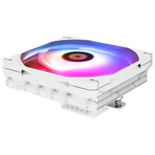 AXP120-X67 White ARGB Low Profile CPU Air Cooler with Quite TL-C12015W-S PWM ...