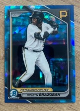 2024 Bowman Draft Sapphire #BDC-124 Bralyn Brazoban Pittsburgh Pirates