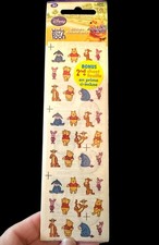 Vintage Disney Sandylion Sticker Strip Winnie The Pooh New Collectible Scrapbook
