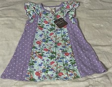 NEW MATILDA JANE Lets go together Spring Flowers Dress Size 4 Girls Play Church