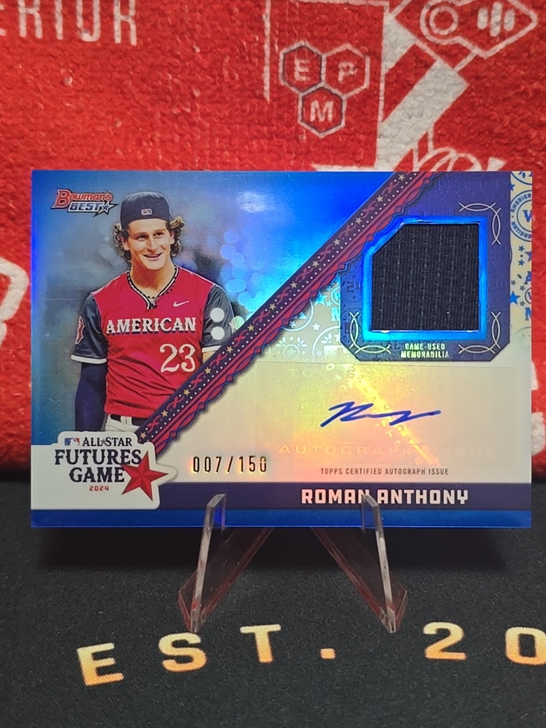 2024 Bowman's Best Relic Blue Refractor /150 Roman Anthony #FGRA-RA Auto