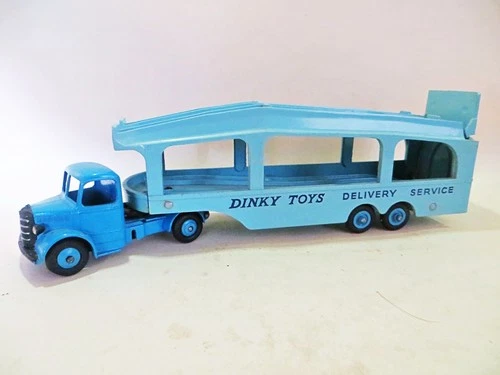 DINKY 982 'BEDFORD PULLMORE CAR TRANSPORTER' VINTAGE, ORIGINAL. EXCELLENT