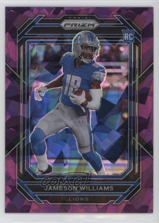 2022 Panini Prizm Rookies Purple Ice 138/225 Jameson Williams #311 Rookie RC g7s