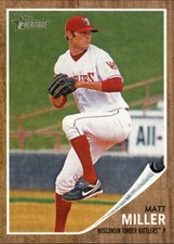 2011 Topps Heritage Minors #40 Matt Miller - BB