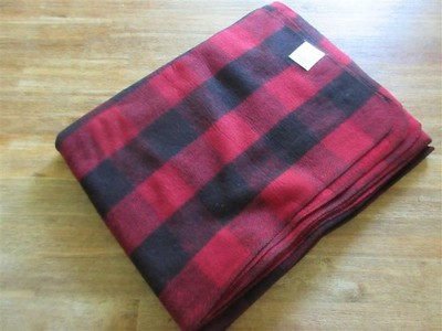 Wolldecke Buffalo Plaid Karo Camping Decke Biker Outdoor Kuscheldecke Feuerfest