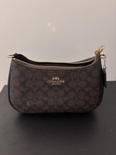 coach teri shoulder bag signature canvas WITH...