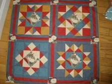 Handmade East'ern Traditional by Jois J Cassidy 2000 Quilt Lap Quilt (SU160)