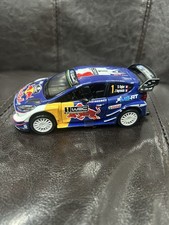 Ford WRC M-Sport Rally Diecast Model Car Blue Red Bull S. Ogier/Ingrassia