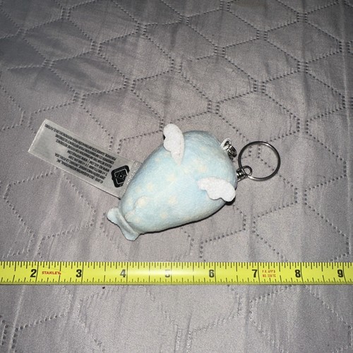 Peluche pupazzo piccola balena blu portachiavi - Foto 2 di 2