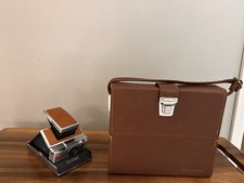 Polaroid SX-70 Camera Plus Leather Polaroid Bag , Good Condition. UNTESTED.
