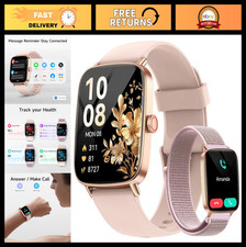 HD Smart Watch for Women - 1.85” Fitness Tracker, Heart Rate, Sleep Monitor, IP6
