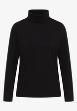 Cecil Ribbshirt With Turtleneck Black
