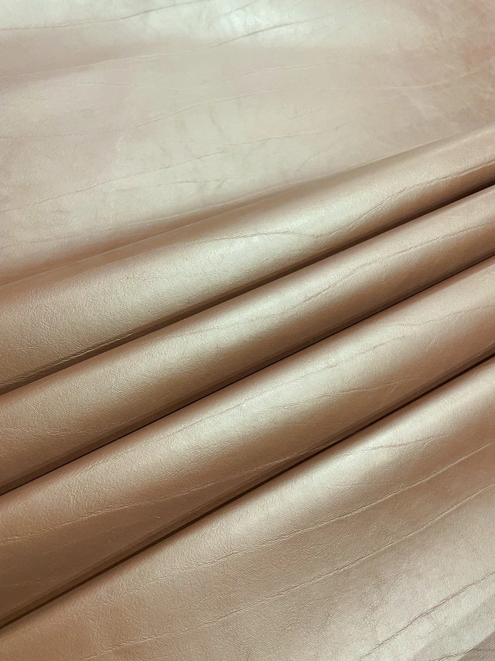 2 meter Copper Textured/ Grained, Flux Vinyl Leather, Fire Retardant, Upholstery - Image 2 of 4