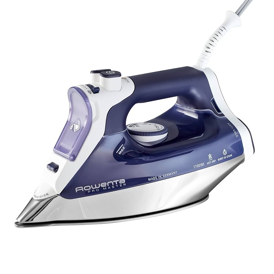 Rowenta DW8080 Pro Master 1700 Watt- 400 Hole HD Sole Plate.