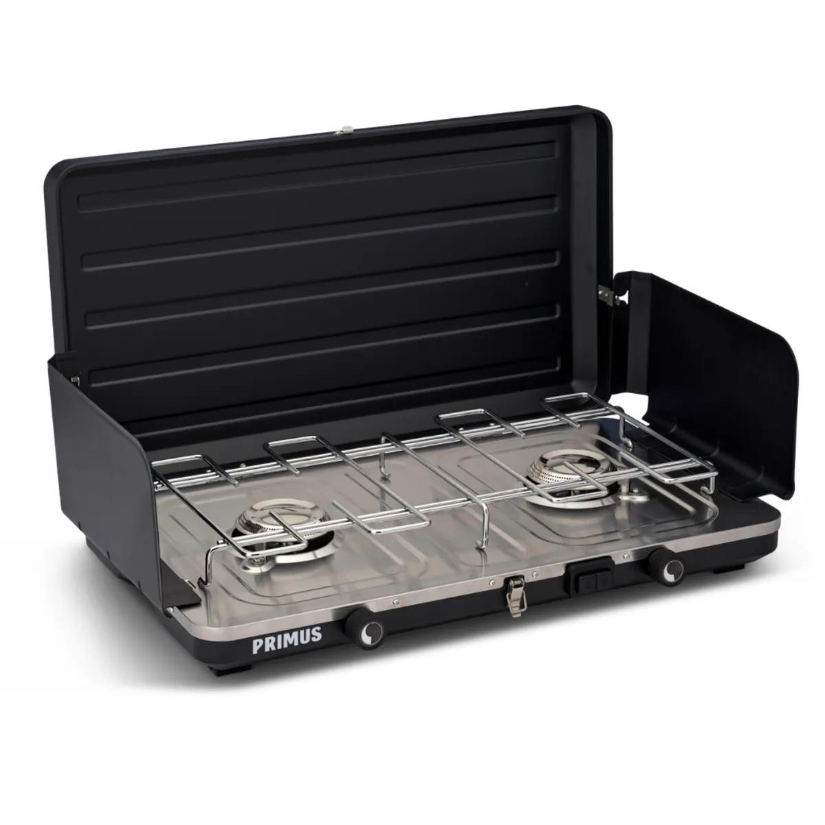 Primus Moto Compact 2 Burner Gas Stove with Piezo Ignition