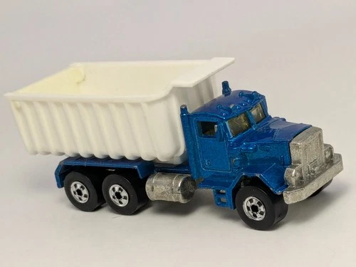 Vintage Hot Wheels Peterbilt Dump Truck #9550 Blue Diecast