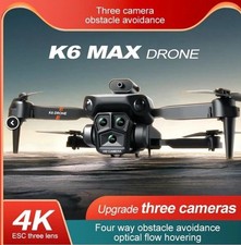 K6- Max 4K  RC Professional Drones with 3 Cameras HD 4 Way