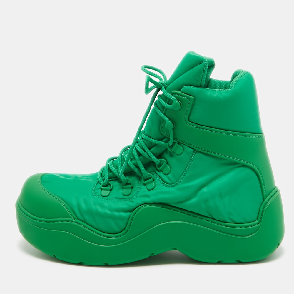 Bottega Veneta Green Nylon Puddle Bomber Boots Size 42 | eBay