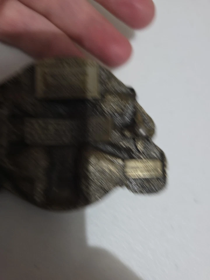 Siskiyou 1981 vintage hebilla de cinturón peltre rezando jefe indio nativo Foto 3 de 4