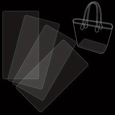 1set Handbag Base Shaper 4pcs 11.8 x 5.9 Inch Rectangle Acrylic Purse Bottom