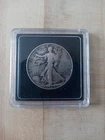 1939-D Silver Walking Liberty Half Dollar 90% Silver Nicely Circulated.